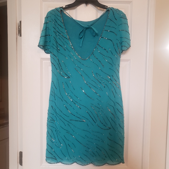 NWT Sanctuary Sequin Beaded Cocktail Dress - Picture 5 of 16